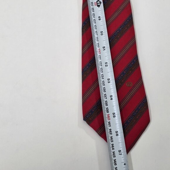 Gucci Silk Tie Multicolor Logo Floral Print Party Italy Designer W 3.75 L 57.25" - Picture 8 of 16